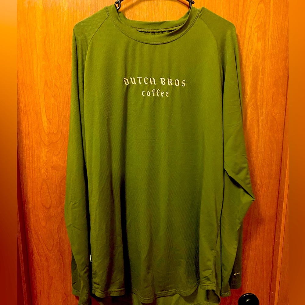 Green Dutch Bros Dry Fit Shirt